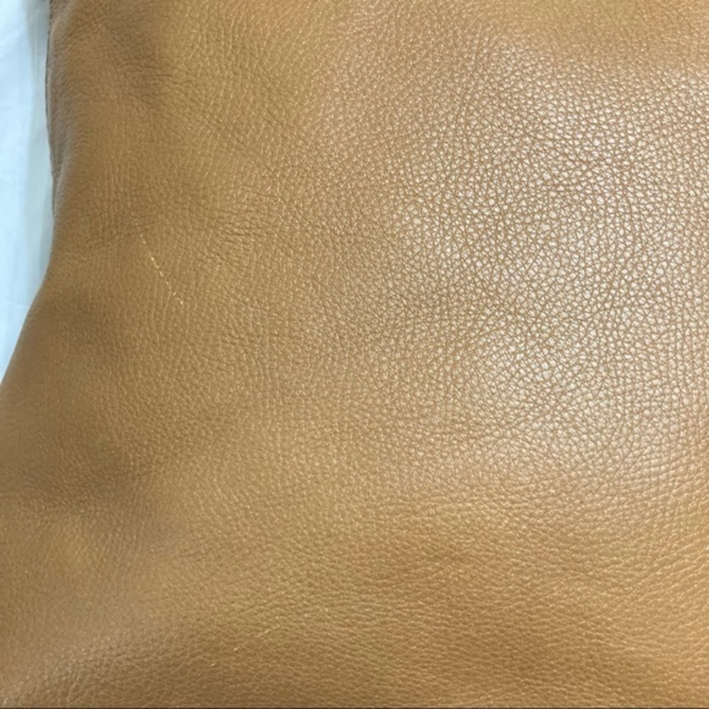 Fossil light brown leather two way shoulder messenger bag unisex - Picture 7 of 16